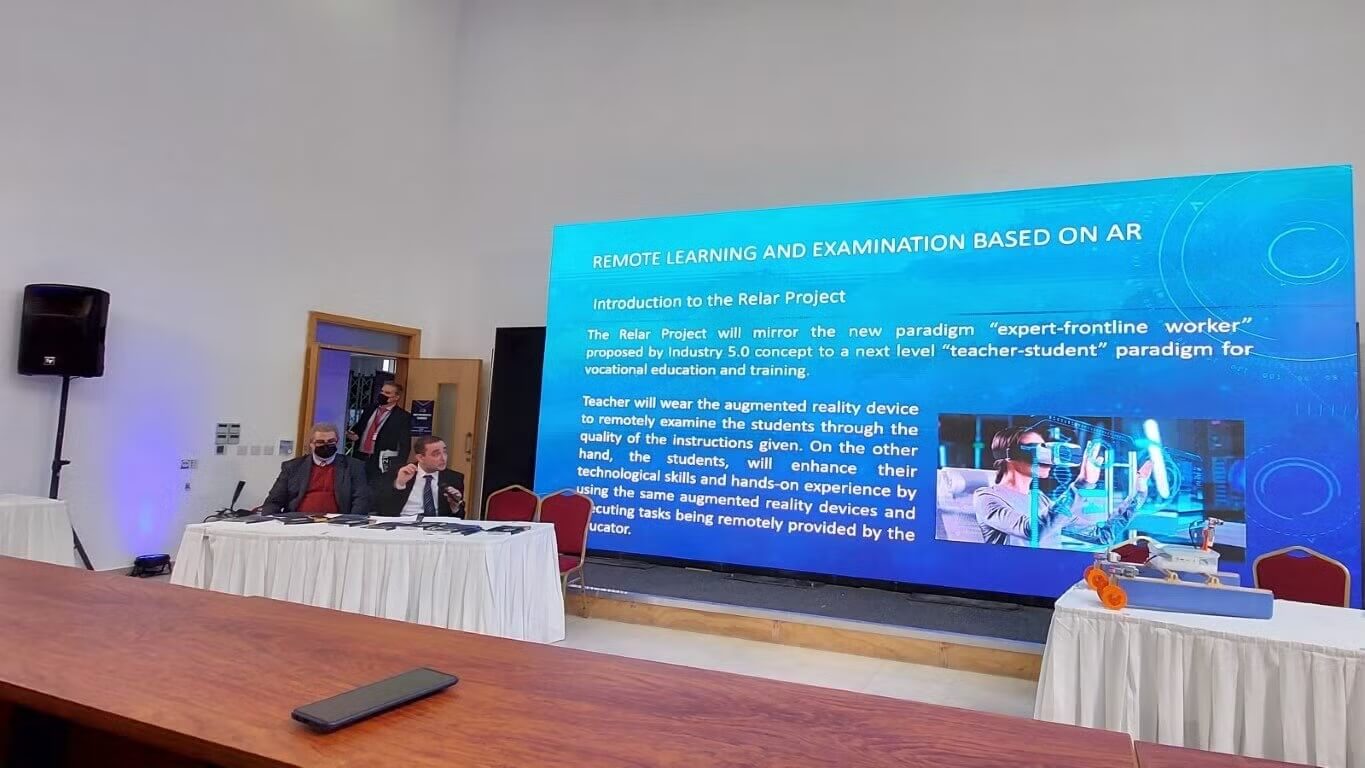 Christian Camilleri presenting at MCAST EXPO conference