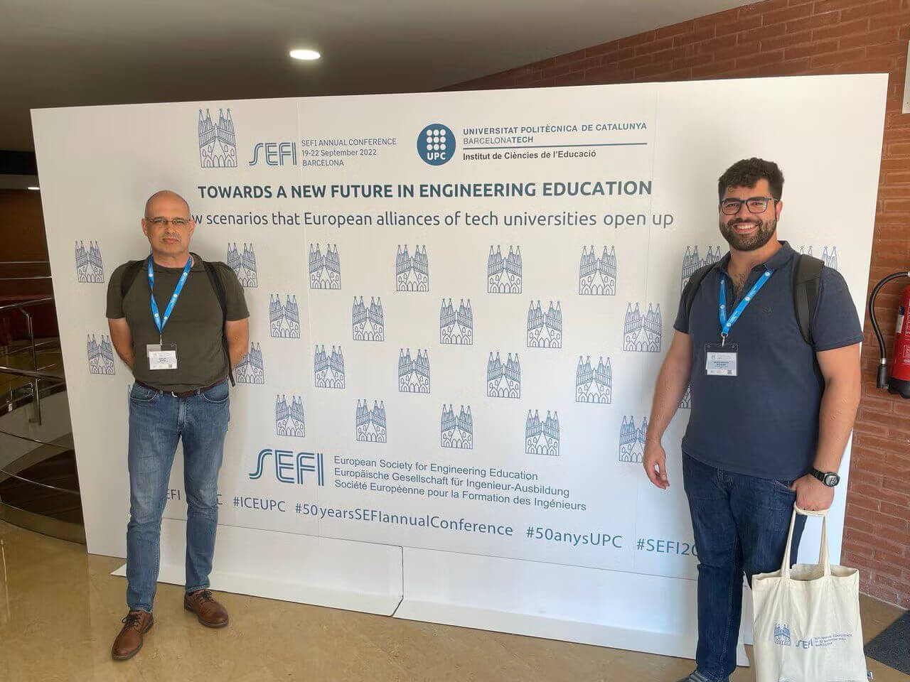 Carlos E. Mora Luis and Aarón M. Acevedo Reverón at SEFI 2022